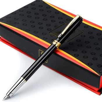 

luxury wingsung brand metal Fountain Pen school Office stationery calligraphy F nib ink Pens Optional gift box