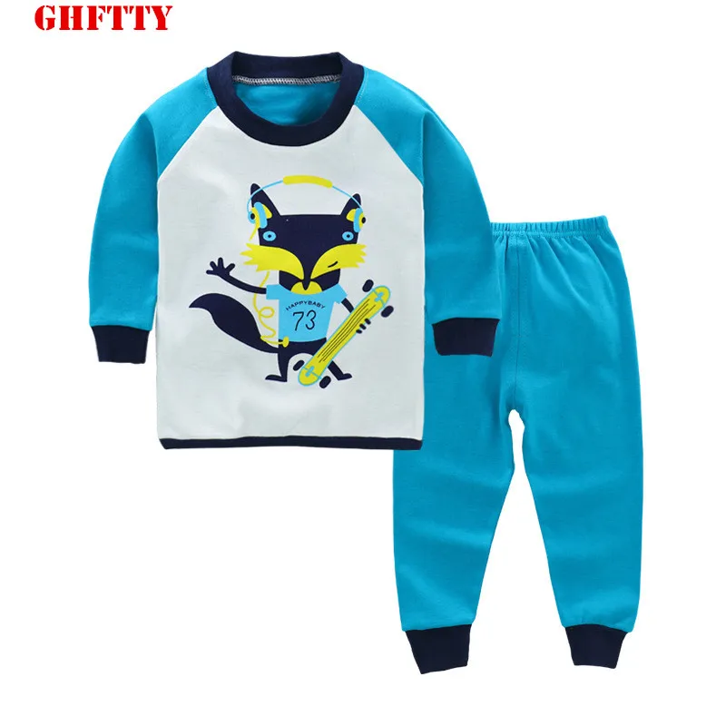 

GHFTTY Children Clothing Sets Spring Autumn baby Boys Girls Clothing Sets Full Shirt + Pants 2 Pcs Cotton Suits Kids Clothes
