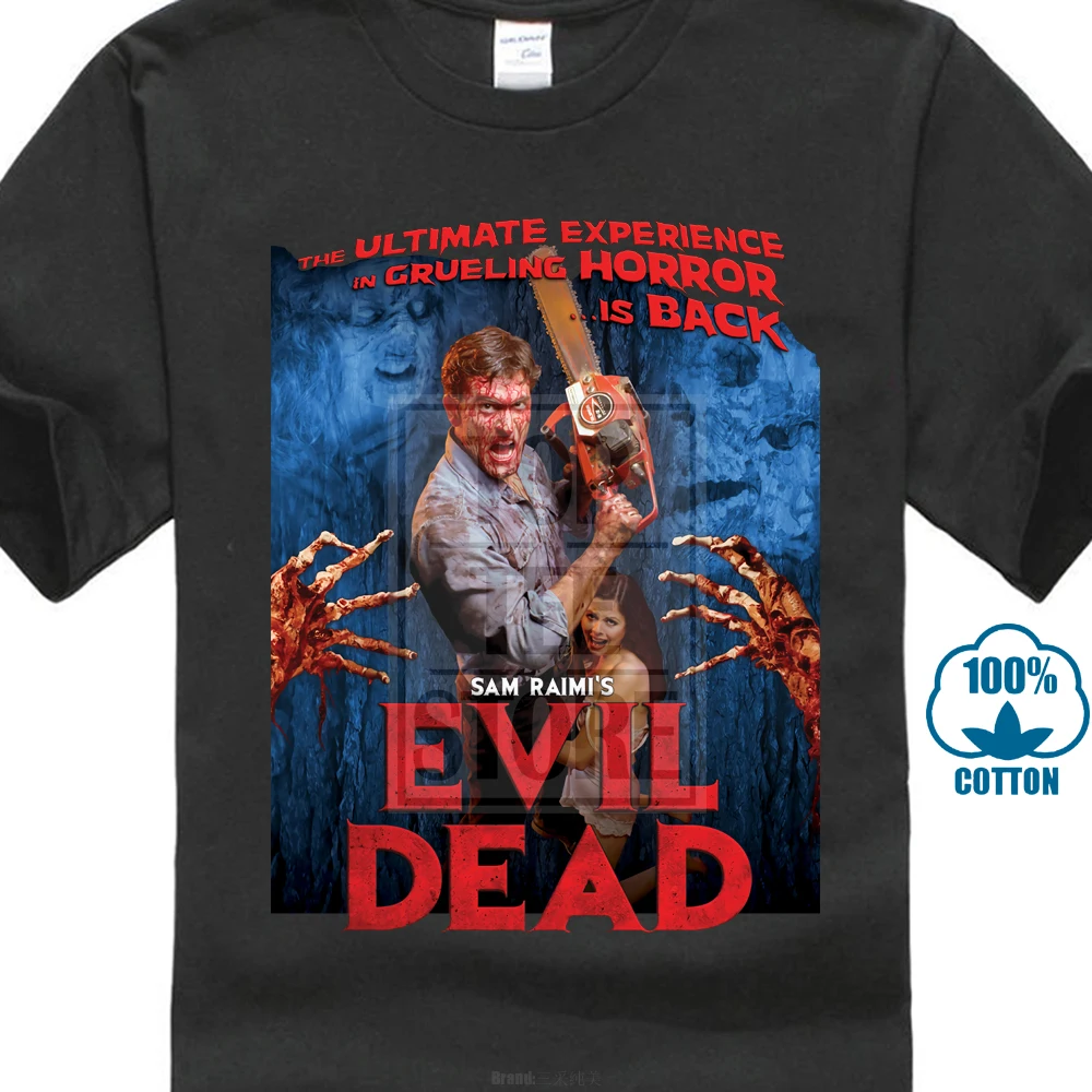 Evil Dead V7 фильм ужасов черный графит темно футболка все размеры S 4Xl