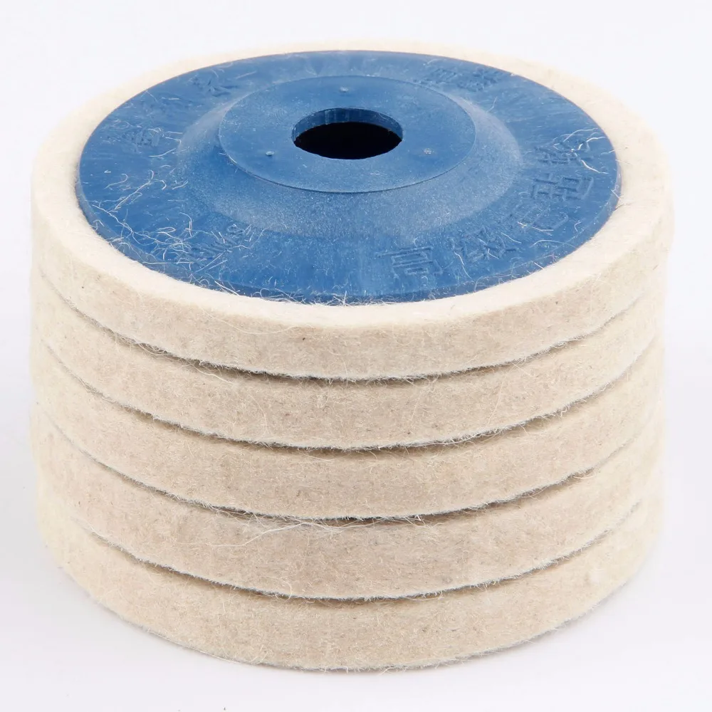DRELD-5Pcs-Wool-Polishing-Wheel-Buffing-Pad-4-Inch-100mm-Angle-Grinder-Wheel-Felt-Polishing-Disc