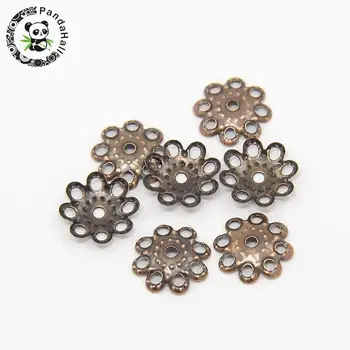 

Iron Bead Caps, Nickel Free, Red Copper, 10mmx1.5mm, hole: 1mm