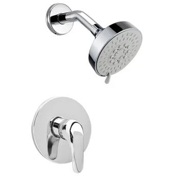 

Homedec Homedec doccia 1 Way Concealed Shower Set 8" ABS Shower Head With 5-Functions