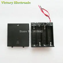Four AA battery compartment lid can be fitted with a switch with 4 AA batteries with a thick line