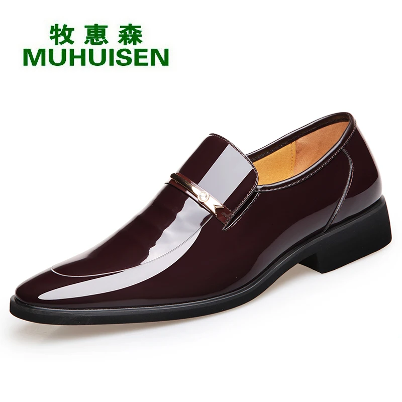 

Muhuisen Men Dress Shoes Cow Leather Men Leather Shoes With Cheap Price Pointed Toe Men Dress Shoes Genuine Leather Male Shoes