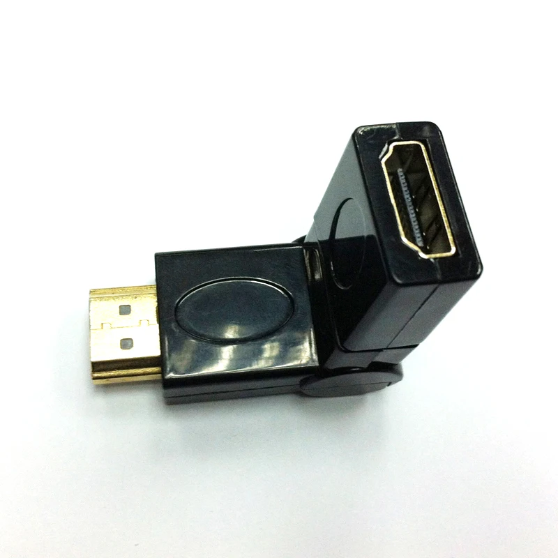 HD HDMI конвертер разъем, HDMI женская голова к HDMI Мужская головка, может повернуть 180 градусов, поддержка 1920*1080 Разрешение