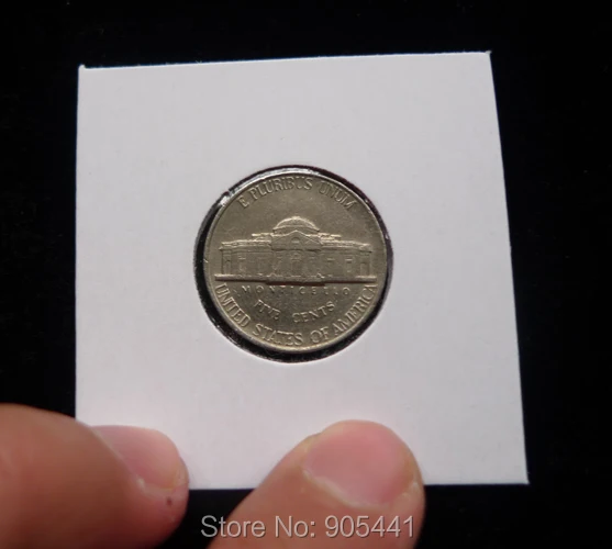 50 шт. 2*2 профессиональная, картонная майларовая пленка монет Держатели зеркально поставки для Диаметр 22,5 мм подходит для США никелевая монета