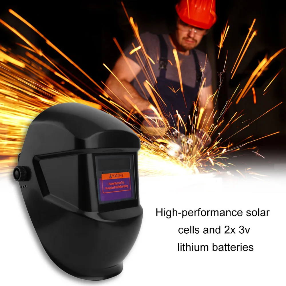 

Automatic Darkening Big View Solar Powered Dimming Welding Mask Cap Helmet Grinding Welding &Amp Soldering Supplies