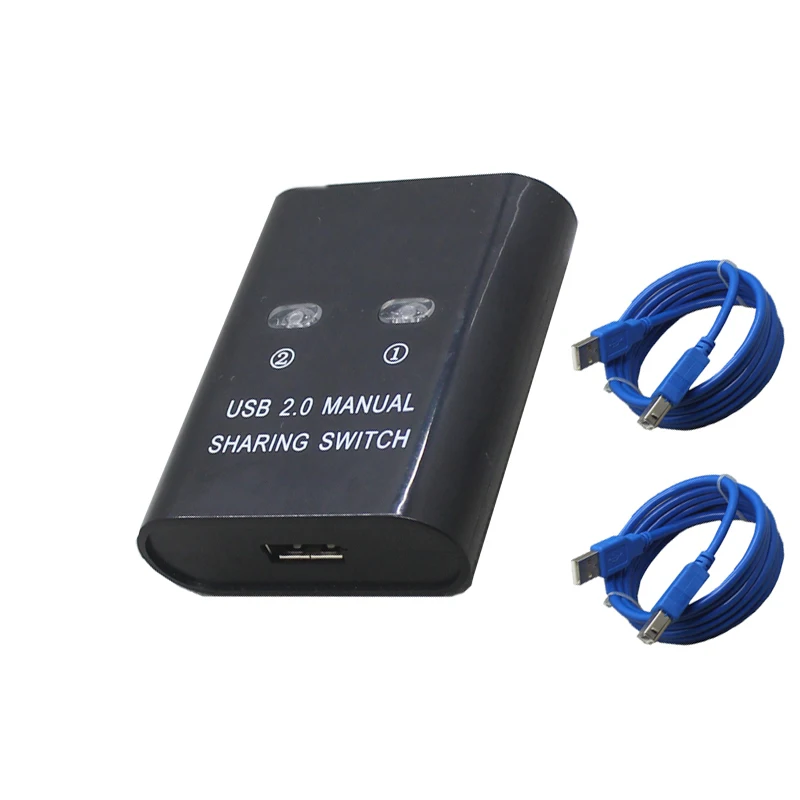 USB Hub Manual Sharing Switch 2 Ports for Computer PC Printer Mini NI5L High quality hot sale With two USB print connector cable USB Hub Manual Sharing Switch 2 Ports for Computer PC Printer Mini NI5L High quality hot sale With two USB print connector cable