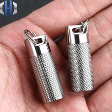 New Arrival Portable Waterproof Container Medicine Box Titanium Alloy Elderly Rescue Pills Can First Aid Kit Waterproof Box