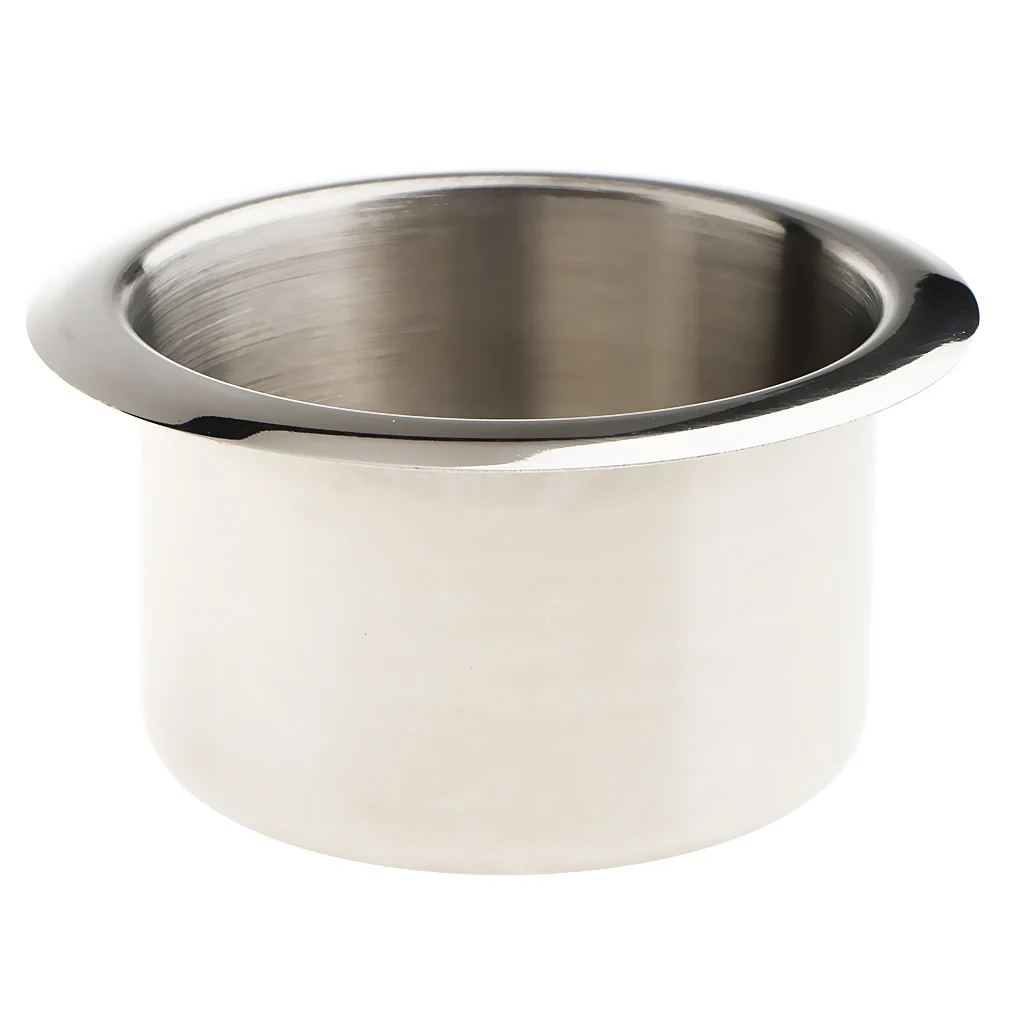 2 Pieces Stainless Steel Car Interior Bottle Cup Drink Holder Storage Base Inner Diameter: 84mm/ 3.31''