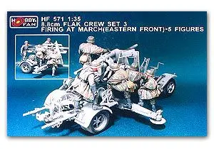 

1/35 Scale German 88mm anti-aircraft artillery 5 Figure Resin Model Kit Free Shipping