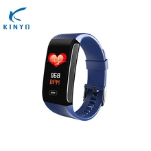 Смарт-браслет KINYO Heart rate ECG+ PPG смарт-Браслет фитнес-трекер спортивный мужской Браслет Водонепроницаемый трекер физической активности pk mi band 3