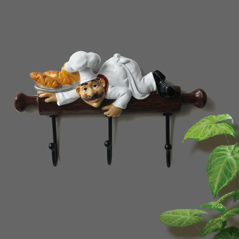 European creativity  Personality chef hanging series  hook behind door rural Europe type restoring ancient ways household adornm