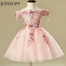 Высокое качество; платье для девочек; розовый цветок; волнистая одежда для детей на свадьбу; коллекция года; праздничное платье принцессы; одежда; Размеры 4-12