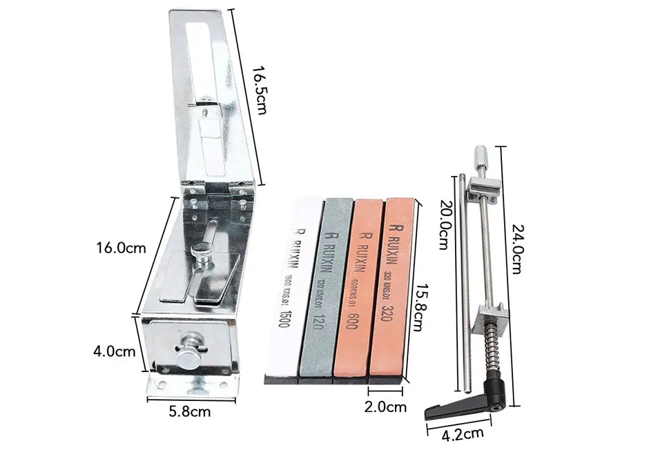 Профессиональная точилка для ножей из нержавеющей стали кухонная заточка Шлифовальная система инструменты фиксированный угол с 4 точильным камнем III