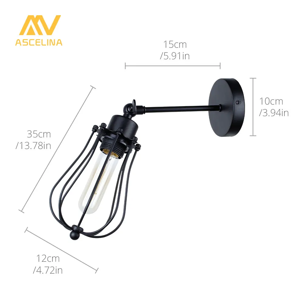 Lâmpadas de Parede de cabeceira sconce industrial de Utilização : Feriado