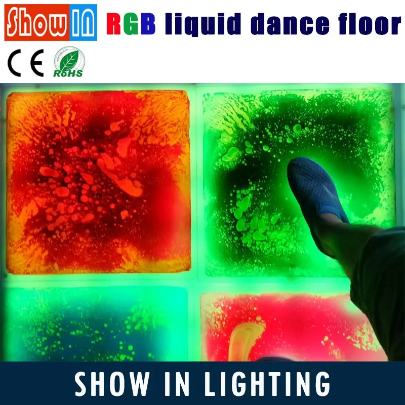

Flowing Liquid LED Lighted Dance Floor Sales Advanced Decoration Wedding Party Interactive Flooring SMD5050 Free Shipping