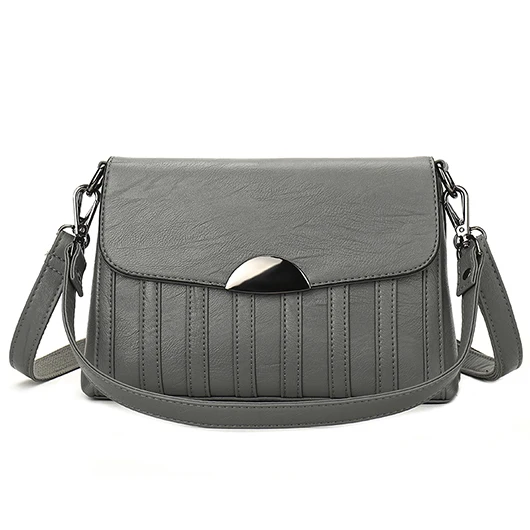 

2018 new fashion leather wild single shoulder slung handcuffs handbag