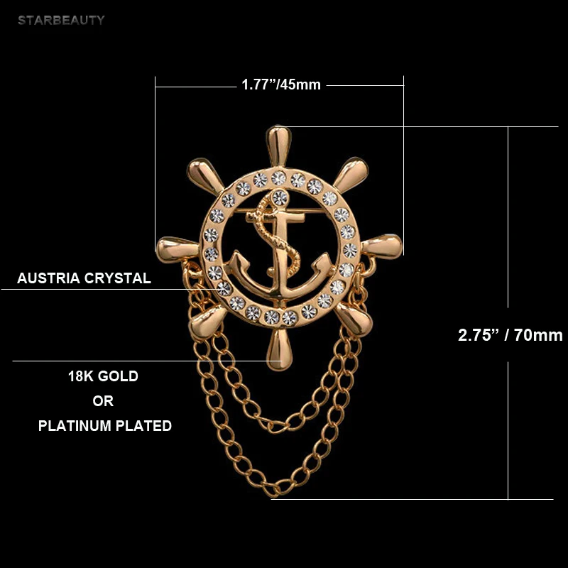 Fashion Men Gold Eagle Hippocampe Lapel Stick Pin Broche Badge Costume Accessoires Fashion Men Gold Eagle Hippocampe Lapel Stick Pin Broche Badge Costume Accessoires