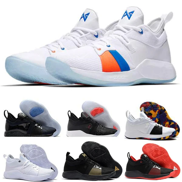 

2018 new George 2 PG II Basketball Shoes for man top PG2 2S Starry station EP Blue Sports sport Training Sneakers