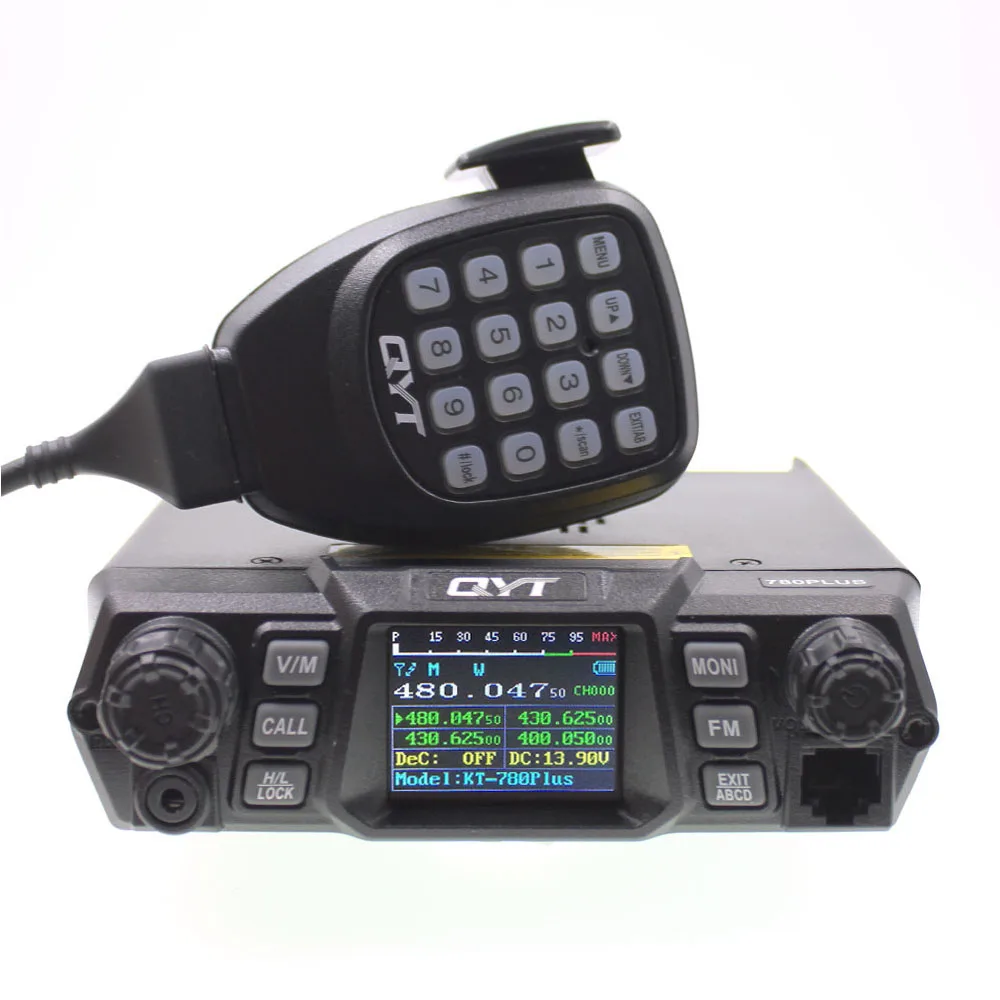 High Power QYT KT-780Plus VHF 136-174MHz  100W / UHF 400-470mhz 75W Car Radio Mobile Transceiver KT780 Plus Walkie Talkie
