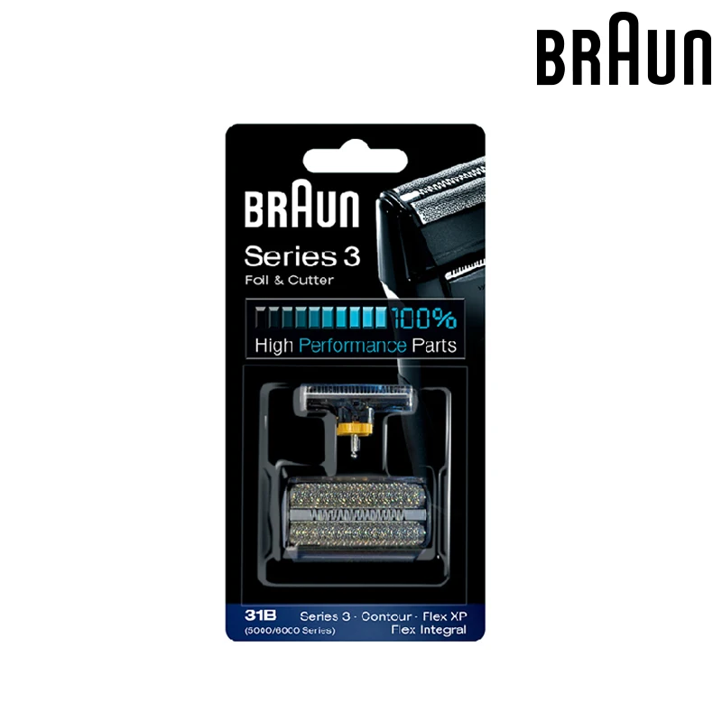 Зубных щеток Braun 31B(5000/6000 серии) Фольга и резак, высокоэффективные Запчасти для series 3 бритья и удаления волос(5610 5612 старый 350 360 370 380 390CC