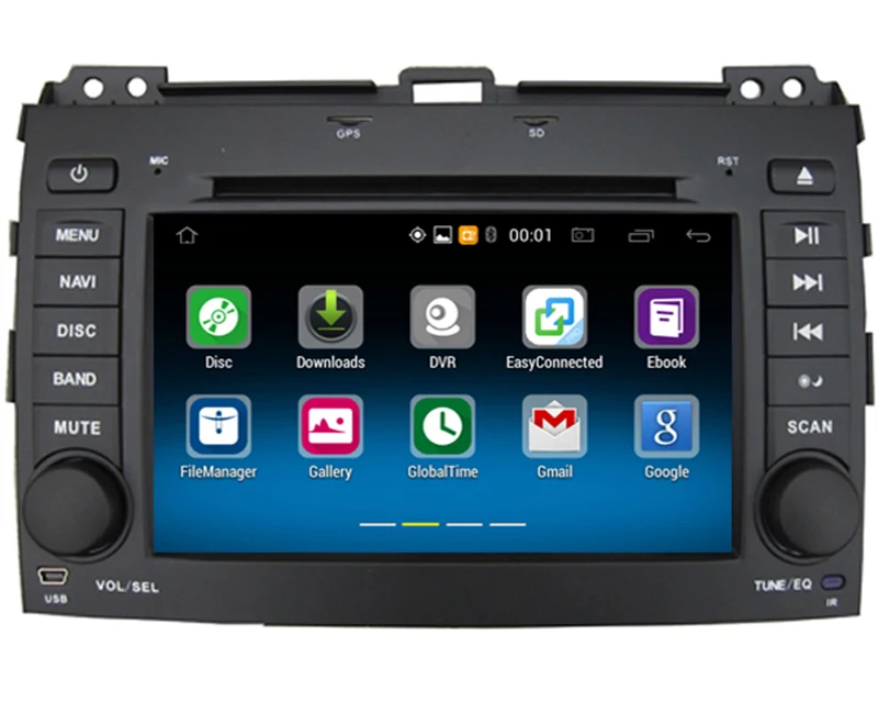 Cheap 7" Android Car DVD Player with TV/BT GPS WIFI,Audio Radio Stereo,Car PC/multimedia headunit for Toyota Prado 2010 2011 2012 2013 1