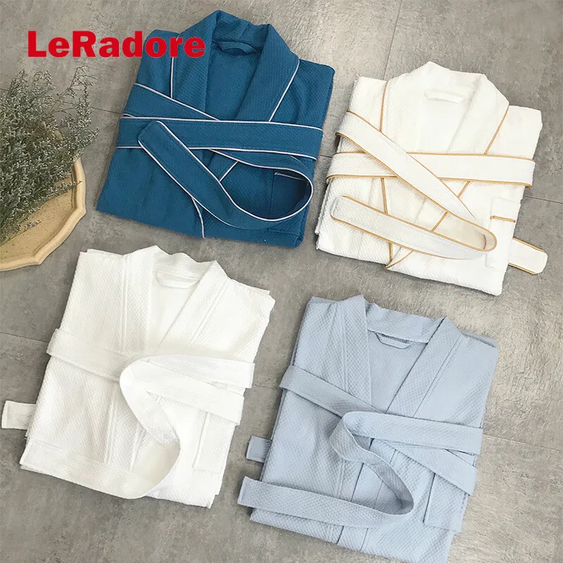 LeRadore индивидуальный банный халат с вафельным полотенцем для мужчин и женщин