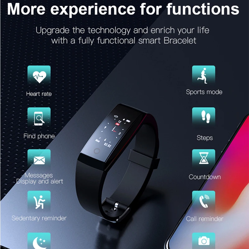 color display smart band