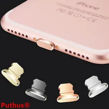 Зарядный порт для мобильного телефона, заглушка из алюминиевого сплава для Apple IPhone 5, 5S, 6, 6s plus, 7, 8 X, серебристый, черный, золотой, розовый