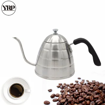

YRP900ML Stainless Steel Coffee Drip Kettle Handle Pour Over Coffee Tea Pot Gooseneck Led Spout Teapot For Barista kitchen Tools