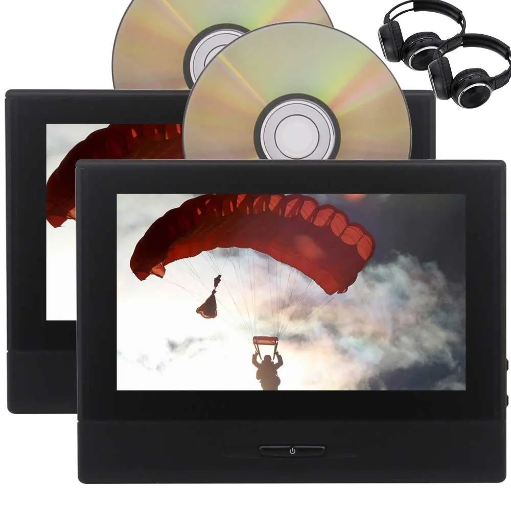 8 ''двойной экран Автомобильный dvd плеер подголовник монитор заднего сиденья