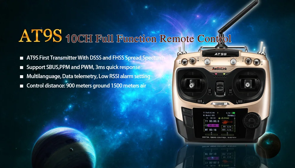 Радиоприемник R9DS 9CH R9DS 2,4G 10CH DSSS FHSS передатчик Радиоконтроллер S-BUS ШИМ для RC Heli Мультикоптер автомобиля F18528