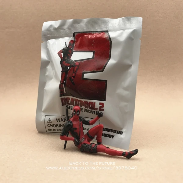 Deadpool 2-2with bag Дисней Marvel X-men Дэдпул 2 фигурка Сидящая Модель осанки аниме мини кукла украшение ПВХ Коллекция фигурка игрушки модель - Цвет: Deadpool 2-2with bag