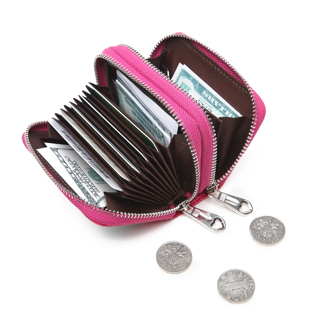 Artmi RFID Womens Card Holder Coin Purse Accordion Style Card Case