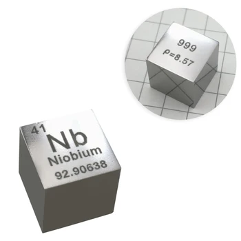 

10 X 10 X 10mm High Purity Metal Mirror Polish Niobium Cube Periodic Table Of Elements Cube(Nb≥99.9%)