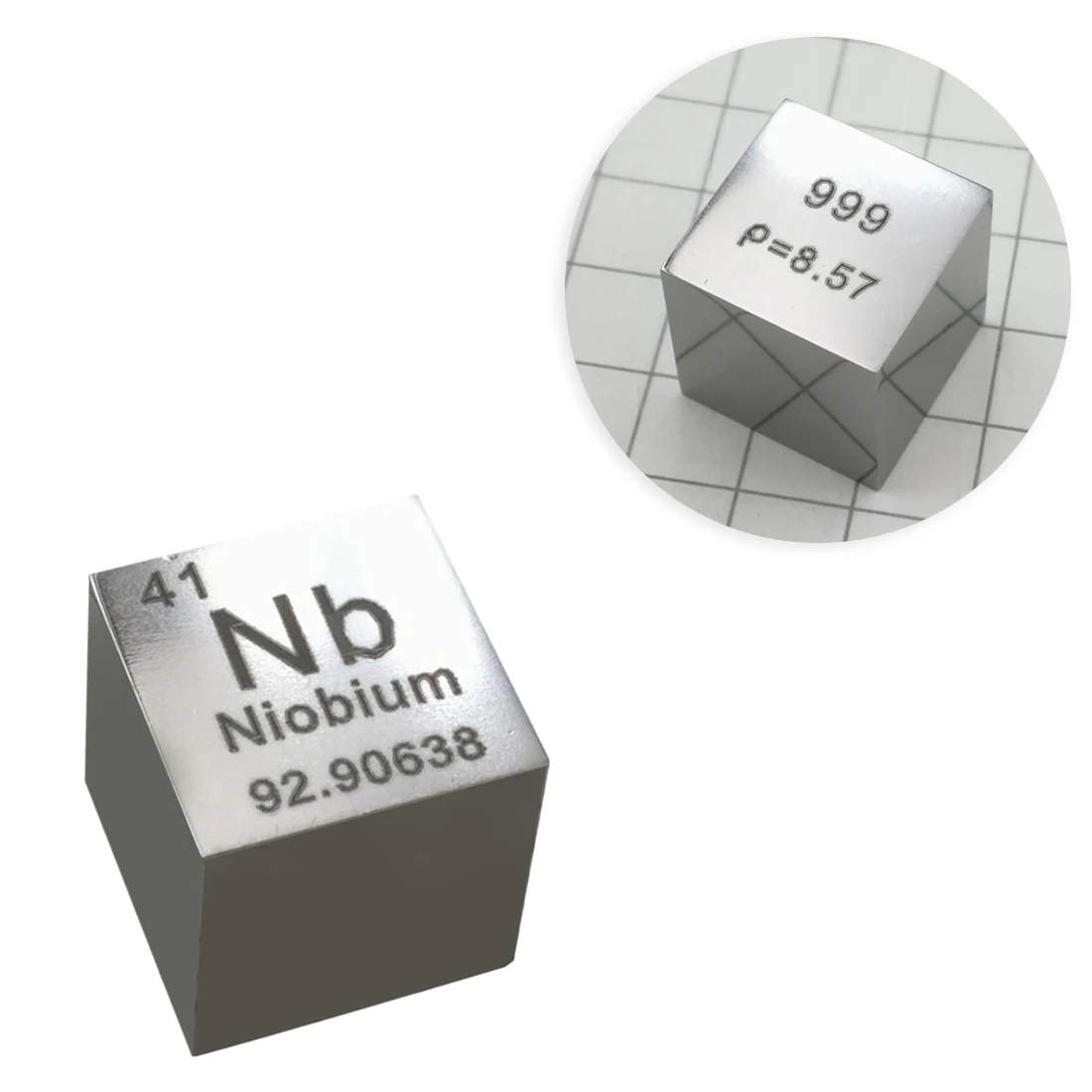 Металлическая зеркальная полировка высокой чистоты 10X10X10 мм ниобиевый куб