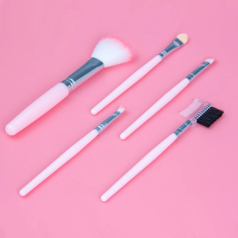 

5pcs Professional Makeup Brushes Set Multifunctional Eyeshadow Brush Blush Powder Makeup Brush Set Tools Pincel Maquiagem
