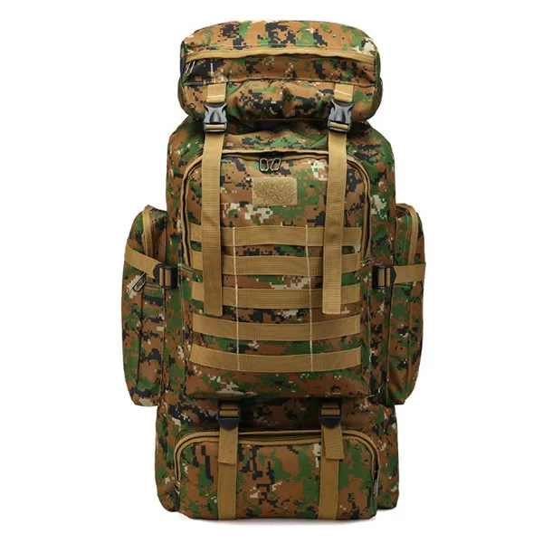 80L водонепроницаемый альпинистский походный военный тактический рюкзак, сумка для кемпинга, альпинизма, спорта на открытом воздухе, 3P сумка S510 - Цвет: Army Green Digital