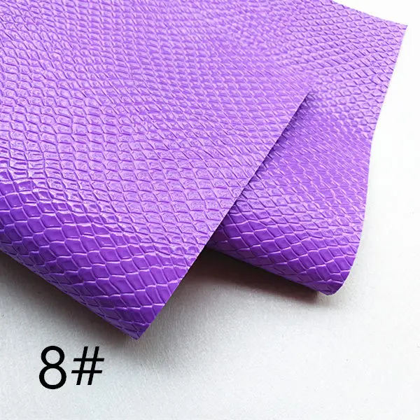 7,6*12 дюймов синтетический неоновый форма змеи кожа ткань для DIY аксессуары - Цвет: 8