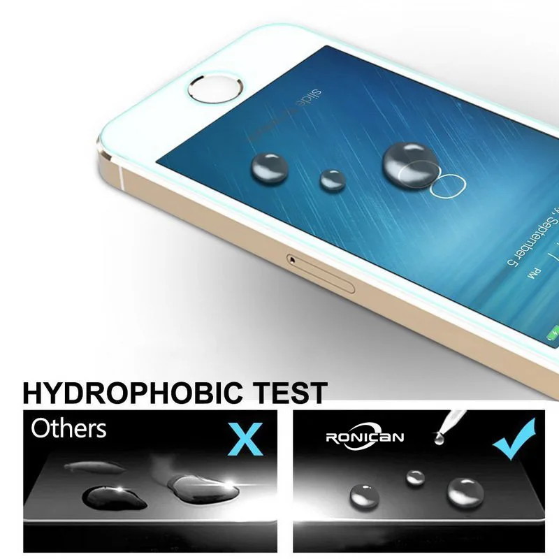  9 H 2.5d 026mm Für iPhone 5 5 s 5c Premium Gehärtetem Glas Screen Protector RONICAN einscheiben-sch
