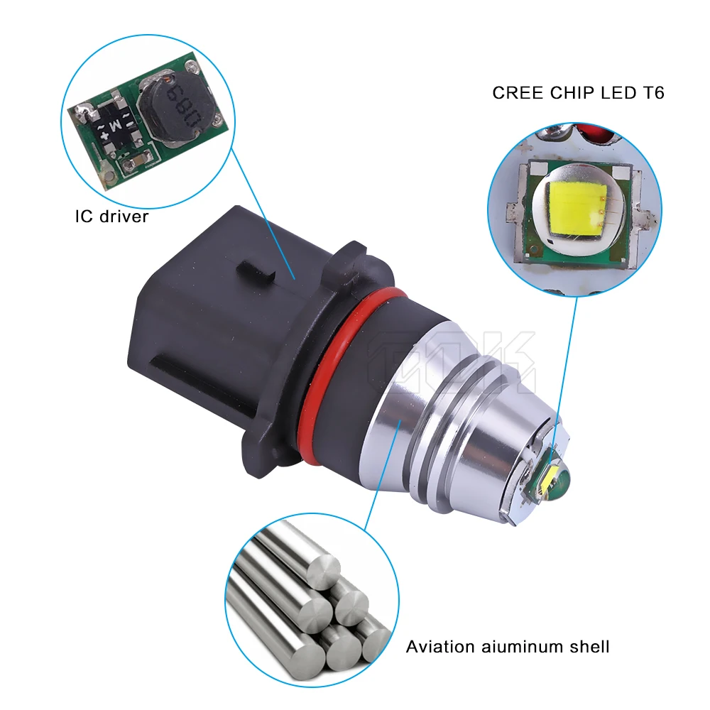 2 шт. p13w светодиодный фонарь 10 Вт высокой мощности Светодиодный h7 1156 7440 7443 t15 CREE светодиодный чип T6 SMD Автомобильная противотуманная фара DRL автомобильный светильник источник