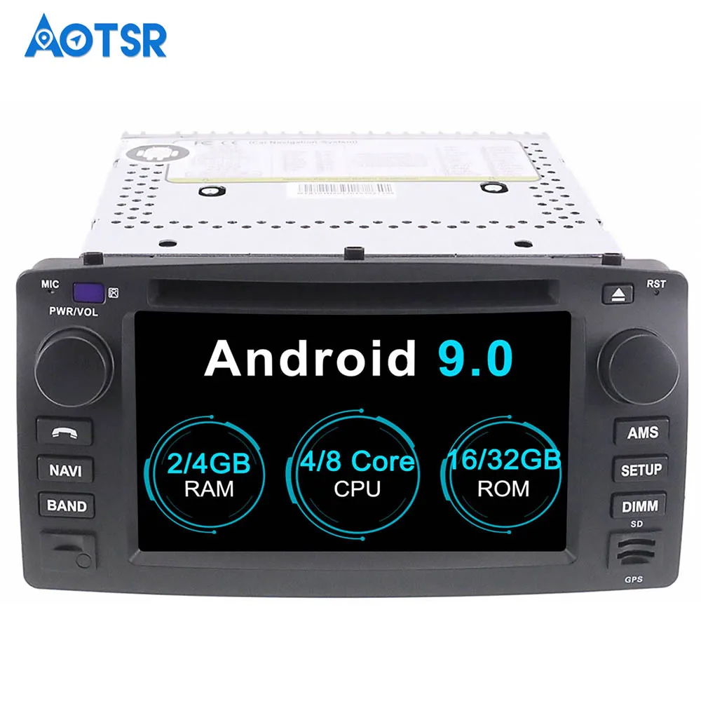 Автомобильный DVD плеер Aotsr Android 9 0 GPS навигация для Toyota Corolla EX 2001 2006 мультимедиа
