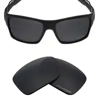 Mryok+ POLARIZED Resist SeaWater Replacement Lenses for Oakley Turbine Sunglasses Stealth Black