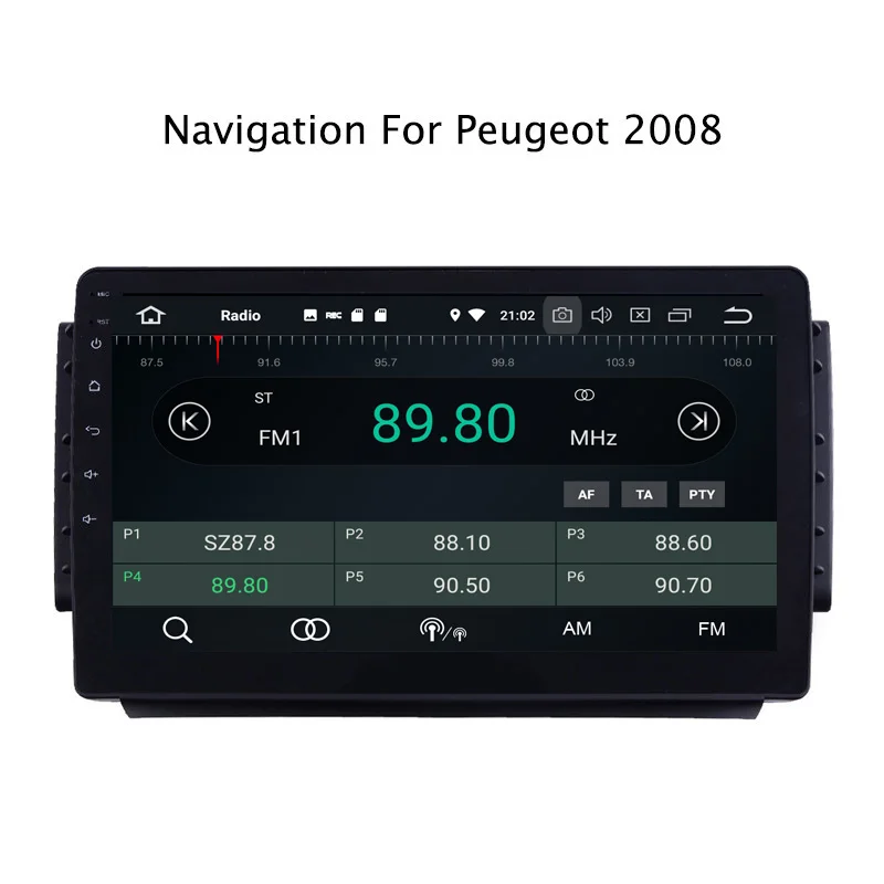 Best 9inch 4G RAM 64G ROM Octa Core Android 9.0 Car DVD GPS Navigation For Peugeot 2008 Car Radio Stereo 5