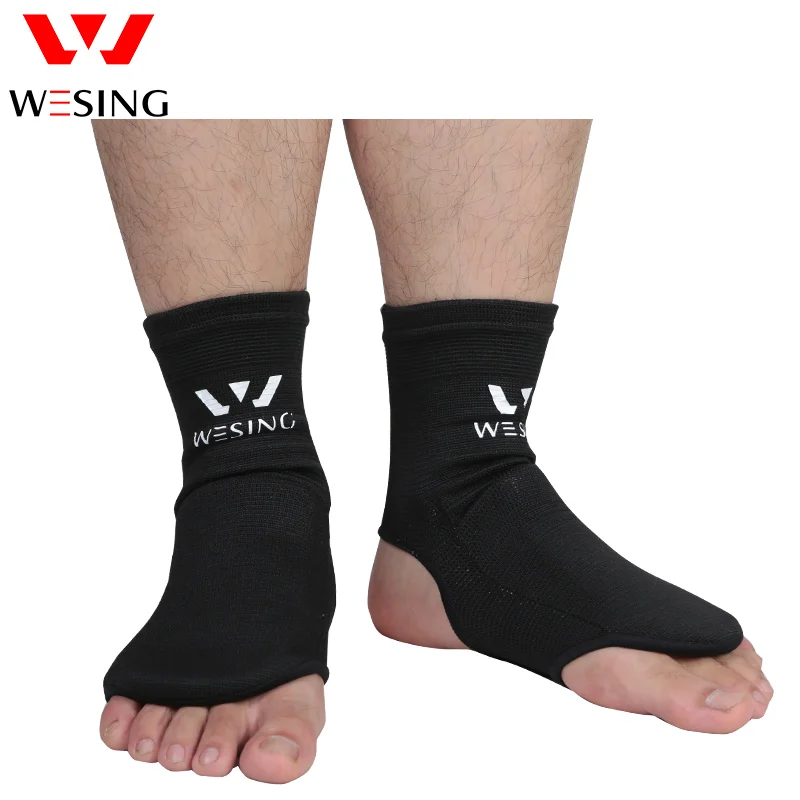 Фото Боксерские носки Wesing Instep Guard, Профессиональные боксерские носки Sanda Muay Thai для поддержки голеностопа, защитные прокладки для ног, 100% хлопок №3