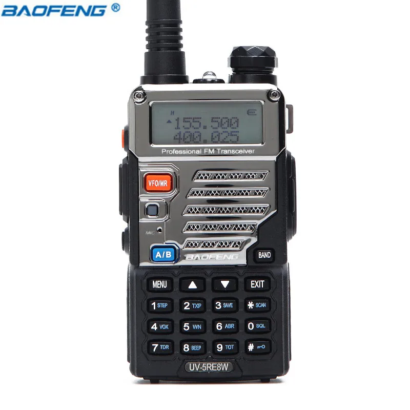BaoFeng UV 5RE 8 Вт рация 10 км двухдиапазонный 5R Ham двухсторонний радио VOX фонарик Ручной