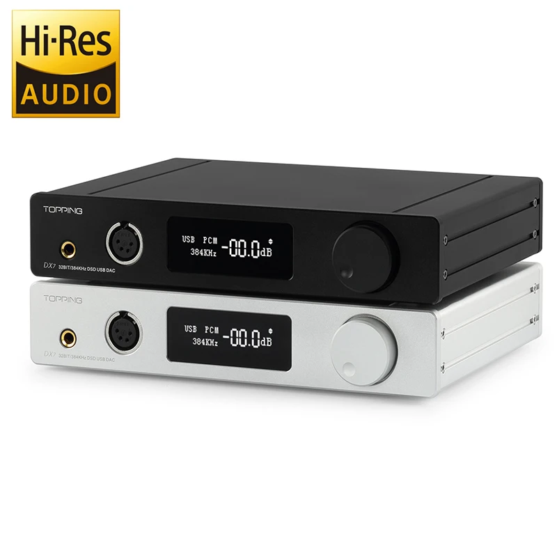 

USB DAC NEWEST TOPPING DX7 ESS9018K2M *2 XMOS TPA6120*2 opa2134 DSD 32BIT/384KHz AUDIO Amplifier Balanced Decoder Headphone Amp