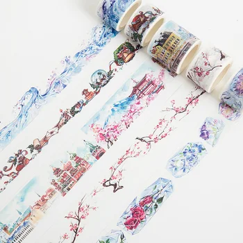 

Snow and Ice Theme Washi Tape Masking Decorative Tapes DIY Scrapbooking Sticker Label Tape Japanese Stationery