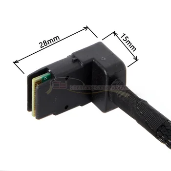 

10PCS/1m 3FT SFF-8087 Mini SAS 4i 36 Pin to 36Pin Right 90 Degree Angled Cable